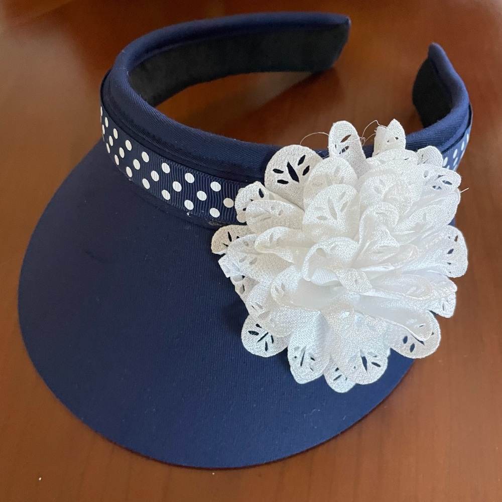 Hand decorated sun visors